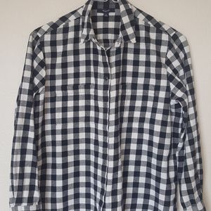 Madewell Plaid Flannel Shirt Medium